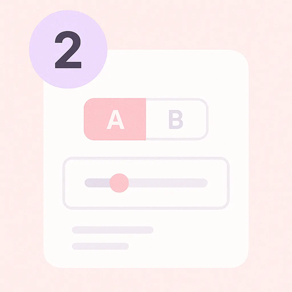 Illustration of video settings panel with frame rate and duration controls