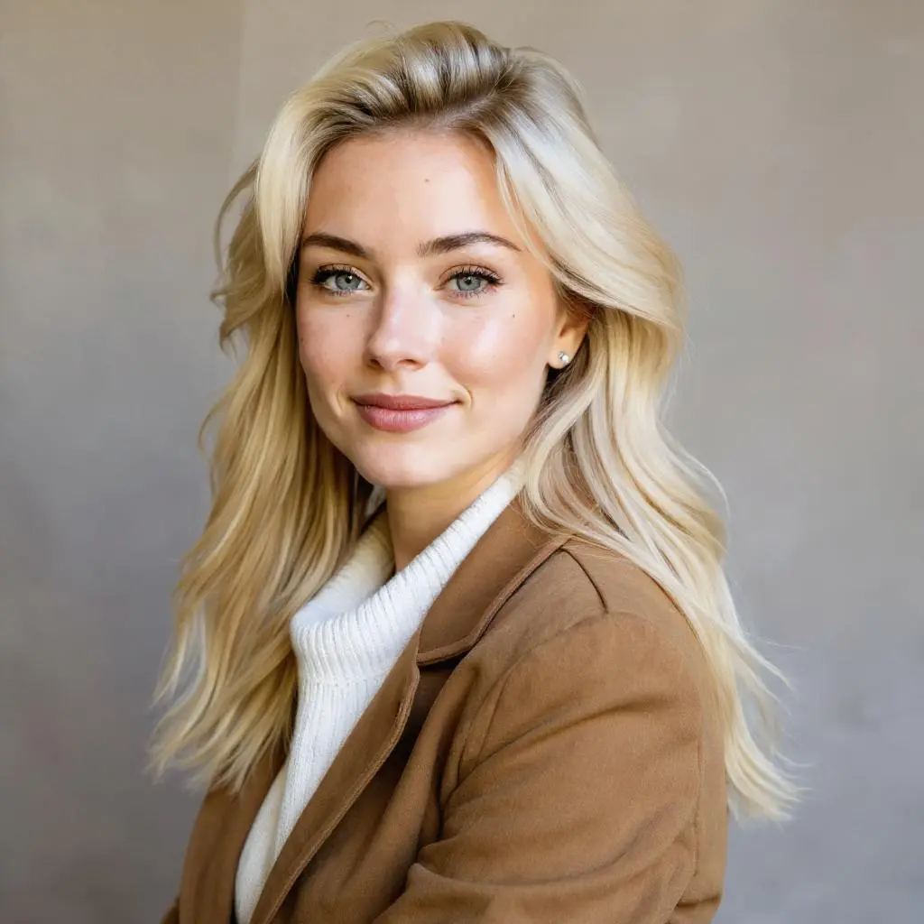 Generated AI portrait of the woman in a professional, artistic style.