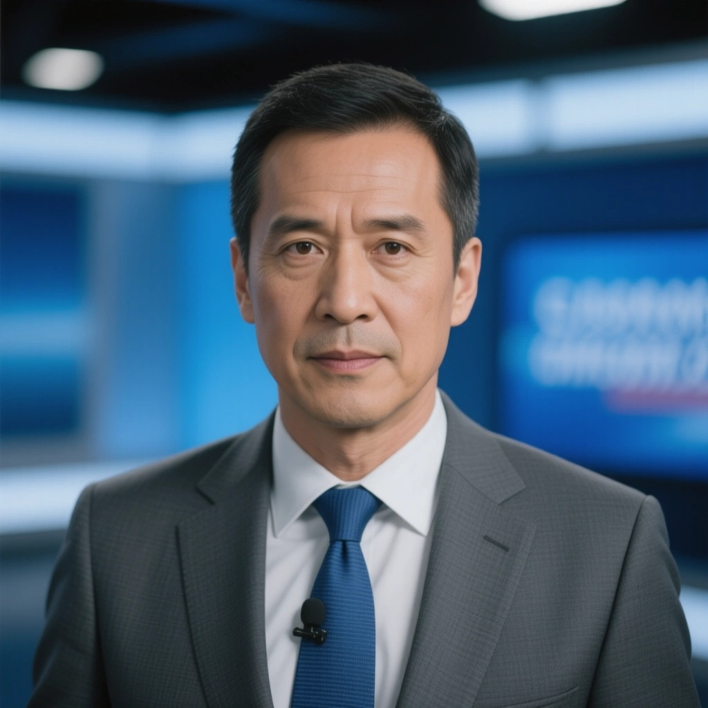 Business news briefing source portrait