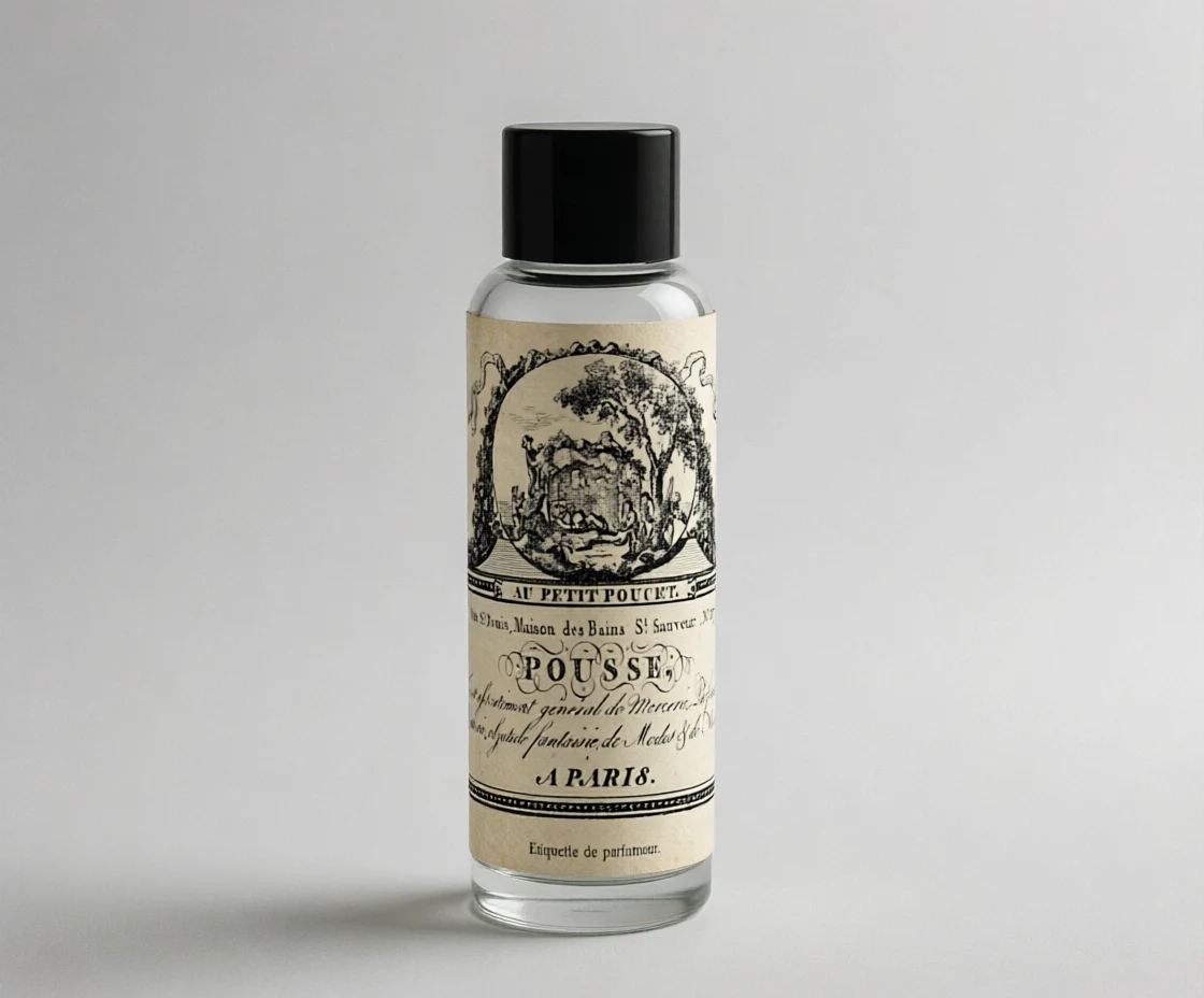 Vintage label artwork applied to a bottle with natural curvature by Qwen Image 2.0 Edit