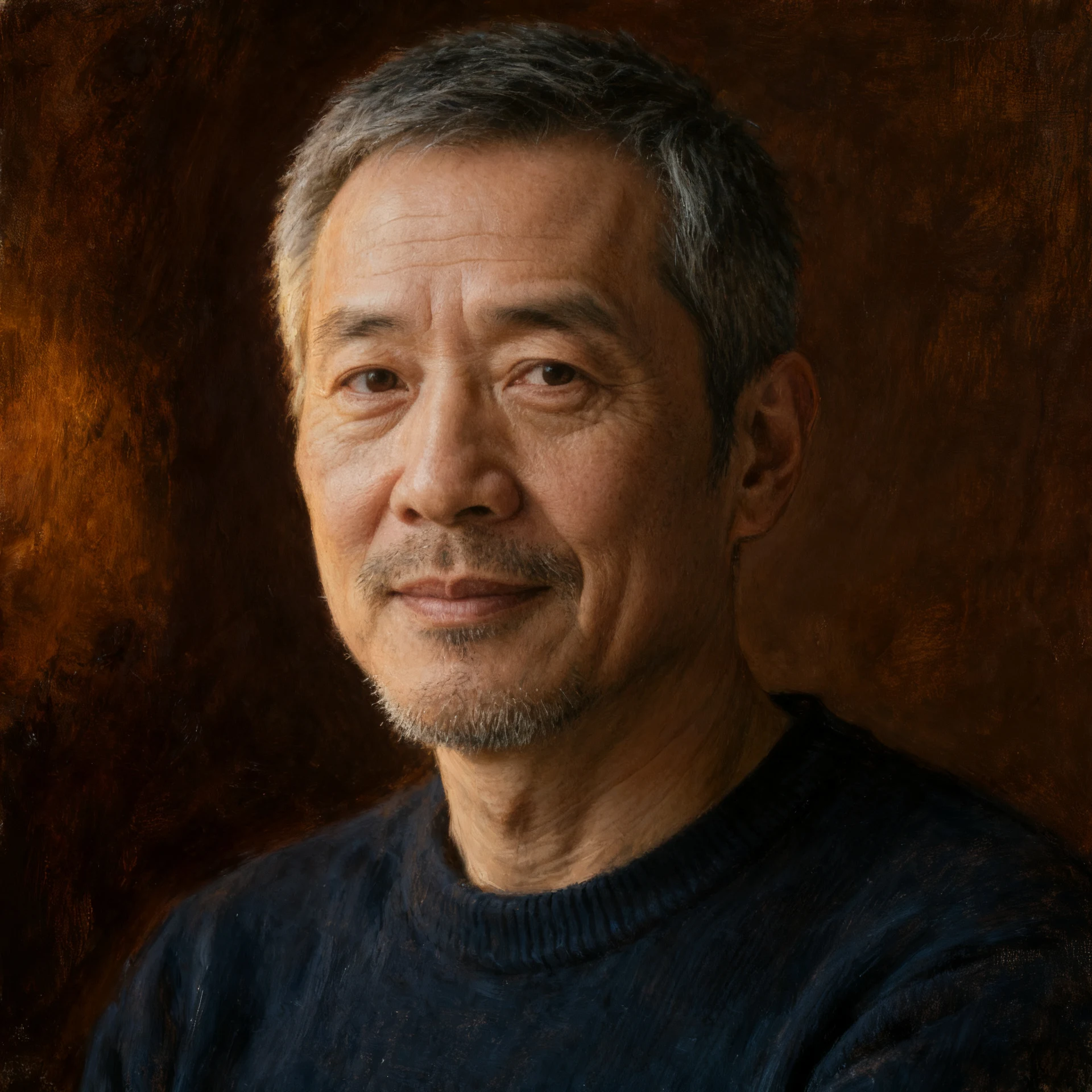 Studio portrait restyled as a classical oil painting by Seedream V4 Edit with the likeness preserved